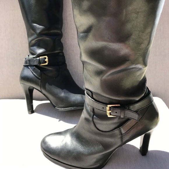 Ralph Lauren Burnished Calf Boots - Picture 2 of 7